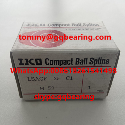 강철 LSAGF25C1HS2 선형 구슬 스프라인 견과류, 플랜지 유형, 일본 원본