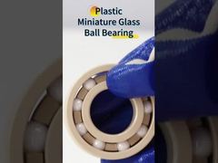 6205 플라스틱 베어링 PEEK 레이스 ZrO2 공으로 유지 깊은 굴곡 공 베어링 25x52x15 mm