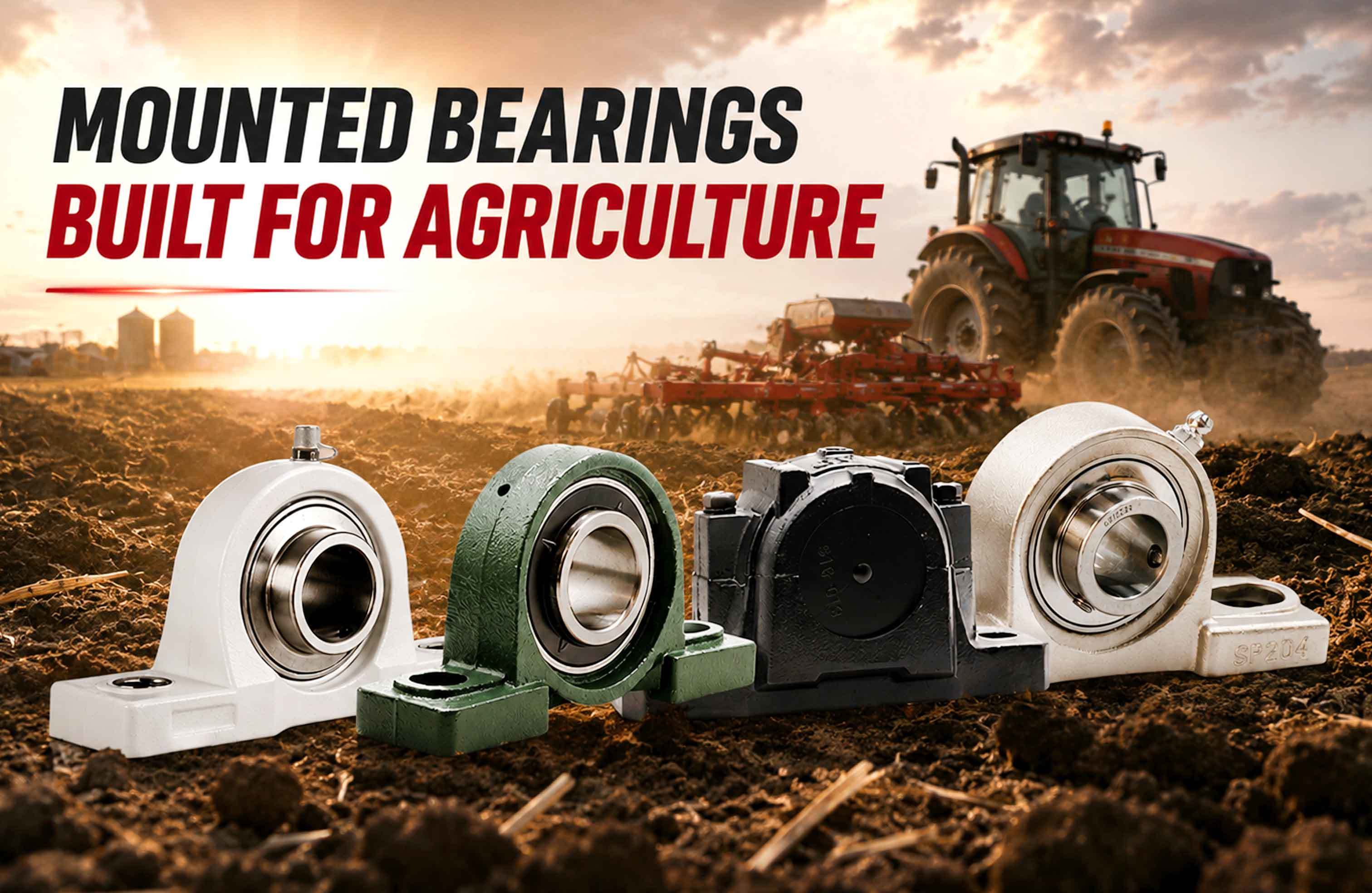 최신 회사 블로그 How to Select Agricultural Mounted Bearing Housing Materials？