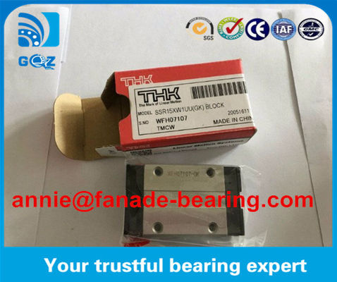주문 THK SSR 시리즈 선형 레일 및 블록 CNC 기계 SSR15XW1UU 선형 가이드 선형 블록 THK SSR15XW1GG 온라인 제조
