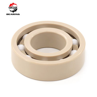 주문 6205 Plastic Bearing PEEK Races Retaine with ZrO2 Balls Deep Groove Ball Bearings 25x52x15 mm 온라인 제조