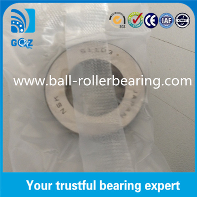 OD 30mm Teel Cage Ball Thrust Bearings 51103 무거운 부하 ISO9001 인증