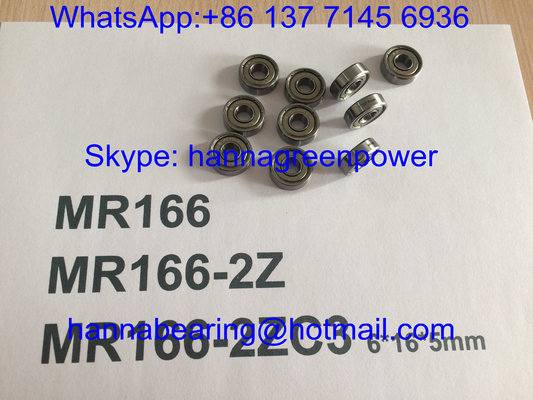 MR166ZZ/MR166-2ZC3/MR166Z 금속 방패, 6*16*5mm를 가진 깊은 강저 볼베어링