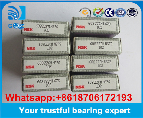NSK 608ZZ C3 자동차 굴착 NSK 608ZZ 튜브 포장 608ZZCM NS7S 크기 8*22*7mm