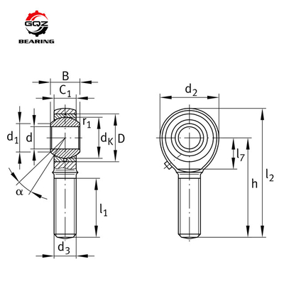 도매 막대기 끝 50mm SIA50ES-2RS 합동 슈퍼 정밀 베어링 SI 내 바구니에 추가