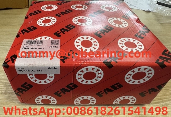 FAG NU416 NU416-XL-M1 구리 케이지 실린더 롤러 베어링 80mm 도공 200mm 외부 지름