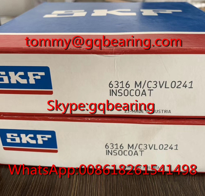 오스트리아 원산지 SKF 6314/C3VL0241 INSOCOAT ZZ 2RS OPEN 타입의 깊은 굴곡 구슬 베어링 밀폐