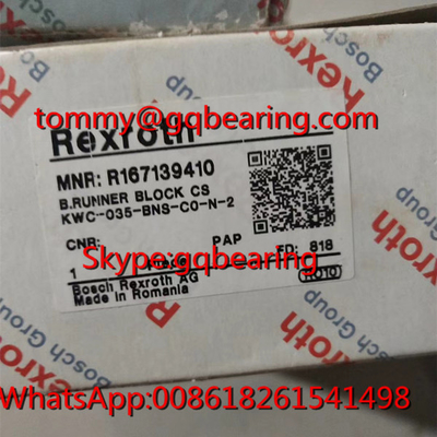 탄소 강철 물자 Rexroth R167139410 넓은 주자 구획 Bosch R167139410 선형 방위